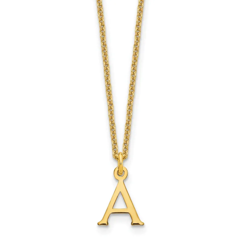10K God Letters Initial Necklaces made by Zulily
