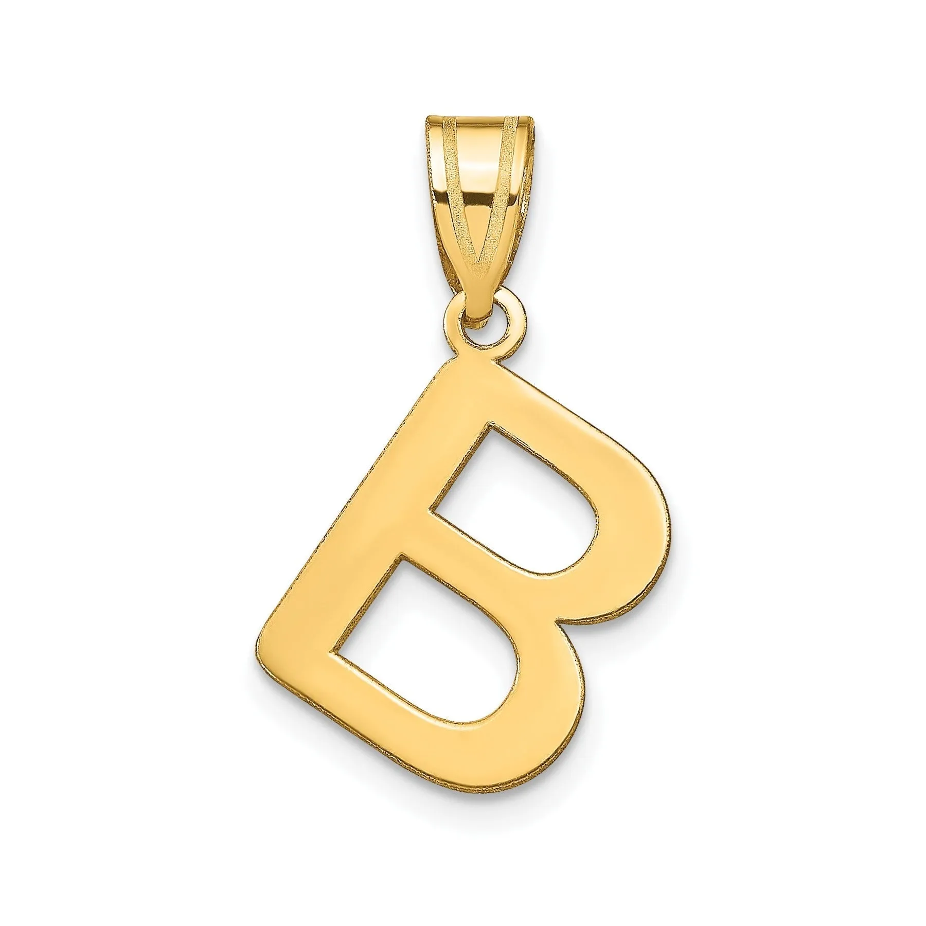 14K Gold Bubble Letter Initial Pendant sold by Zulily product image thumbnail 3