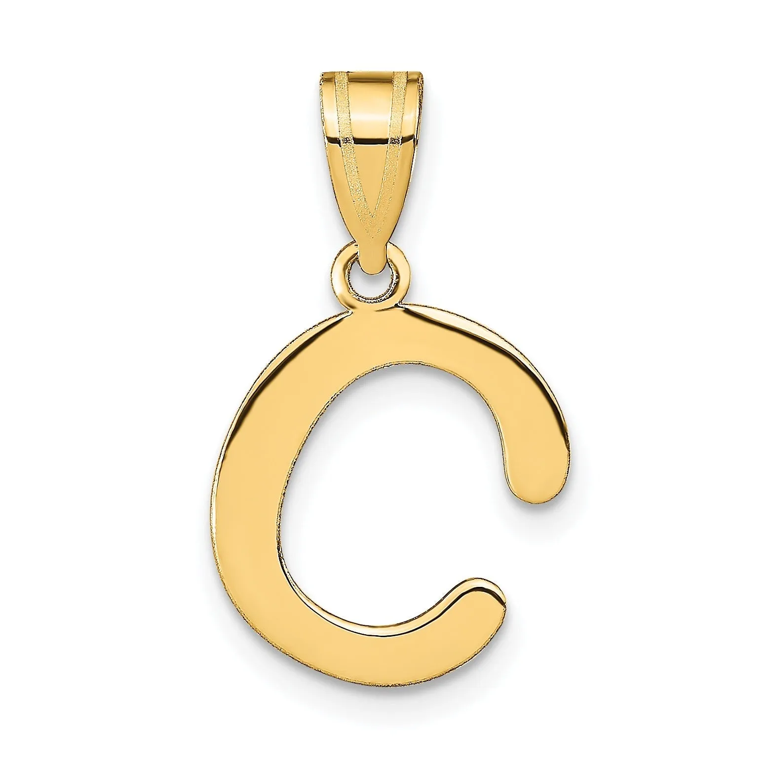 14K Gold Bubble Letter Initial Pendant sold by Zulily product image thumbnail 5