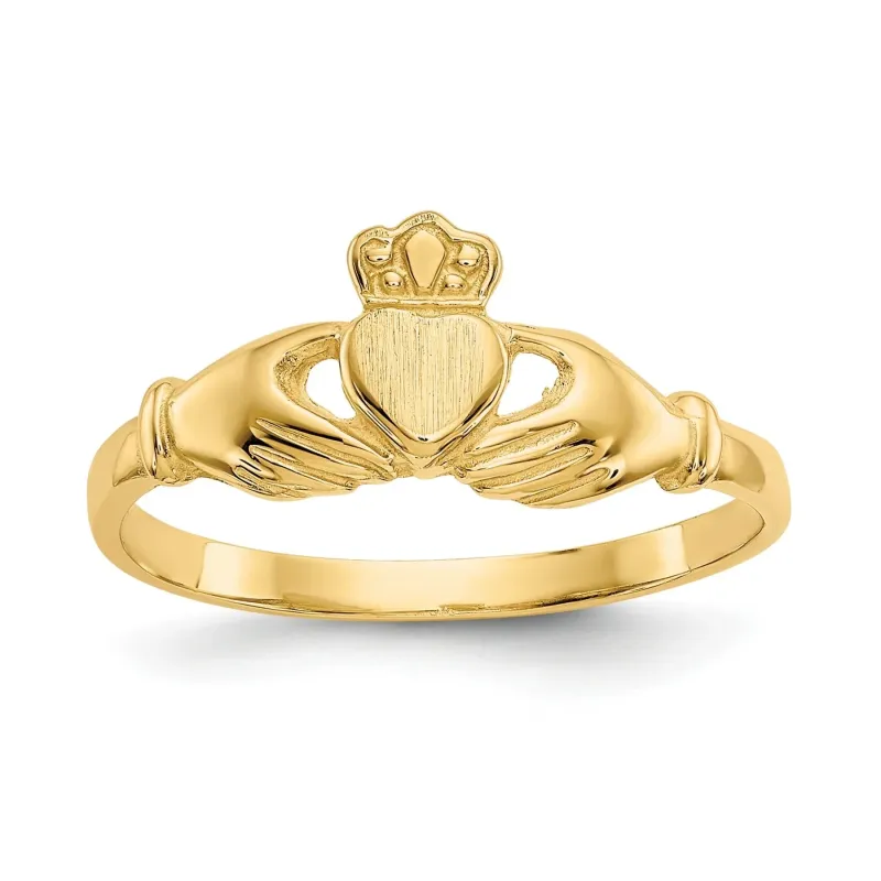 10K Gold Claddagh Unisex Ring made by Zulily