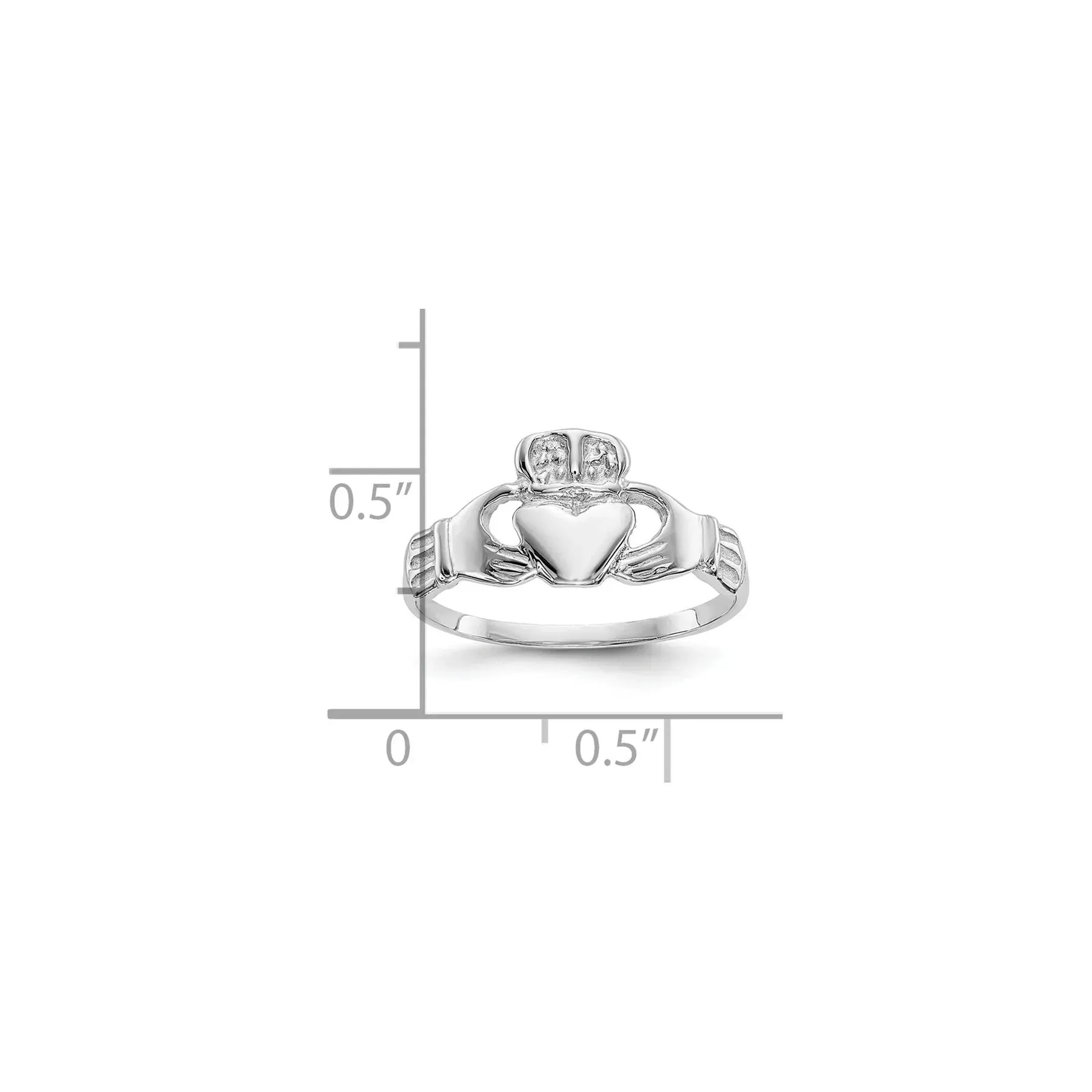 10k Gold Irish Claddagh Ring sold by Zulily product image thumbnail 3