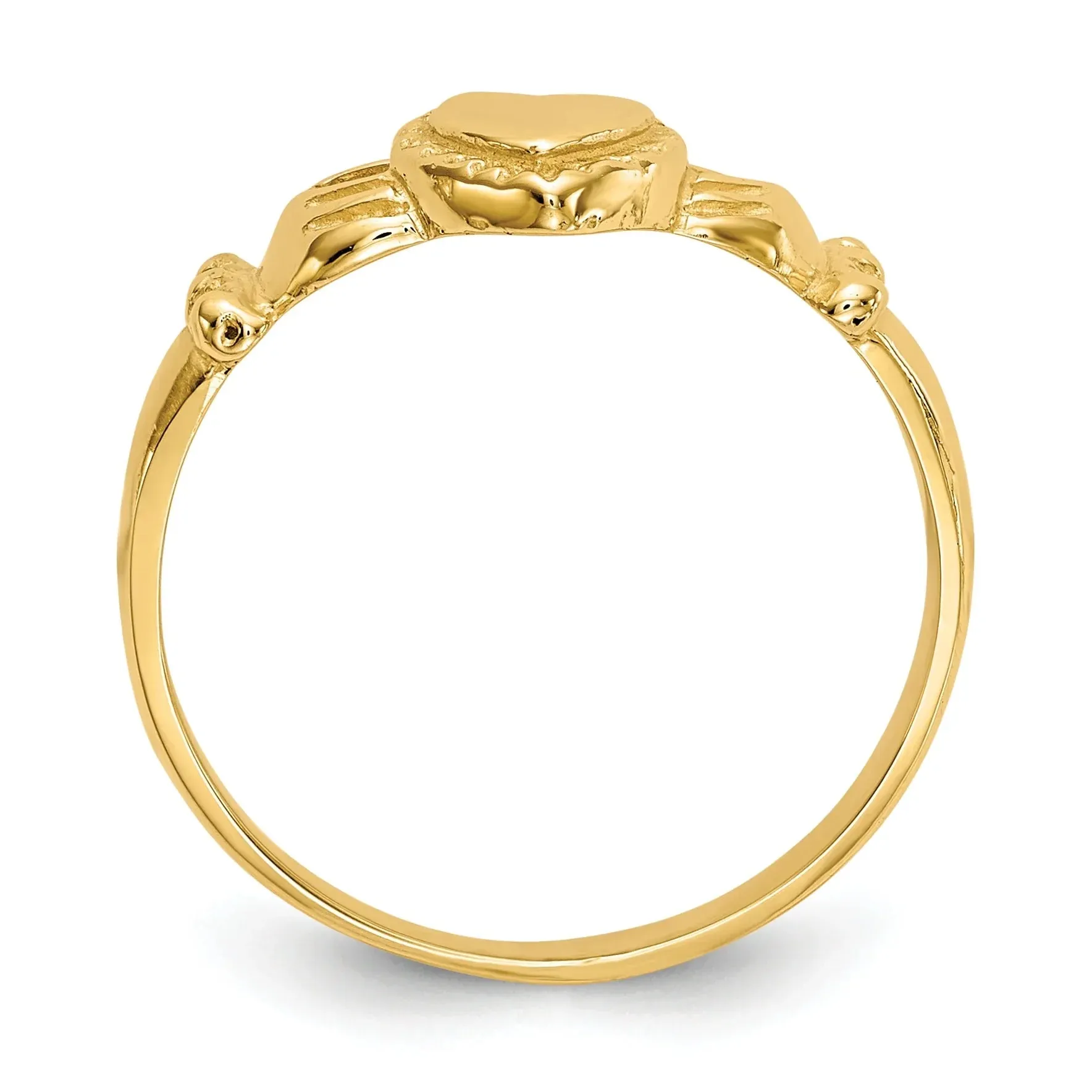 14k Gold Irish Claddagh Ring sold by Zulily product image thumbnail 5