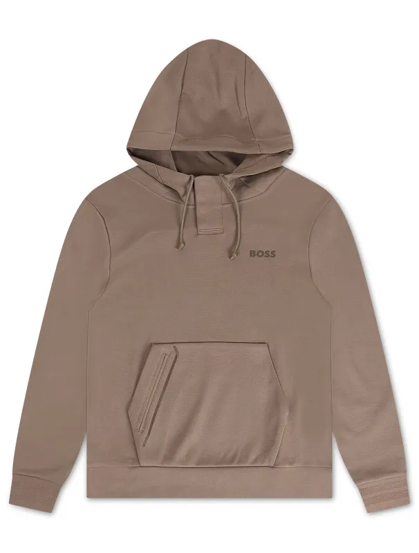 Boss Green Soody MIrror Hoodie - Coffee made by Hugo Boss