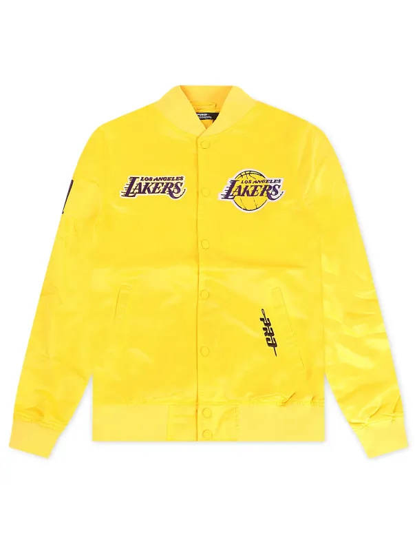 Pro Standard LA Lakers Souvenir Satin Jacket - Gold made by Zulily