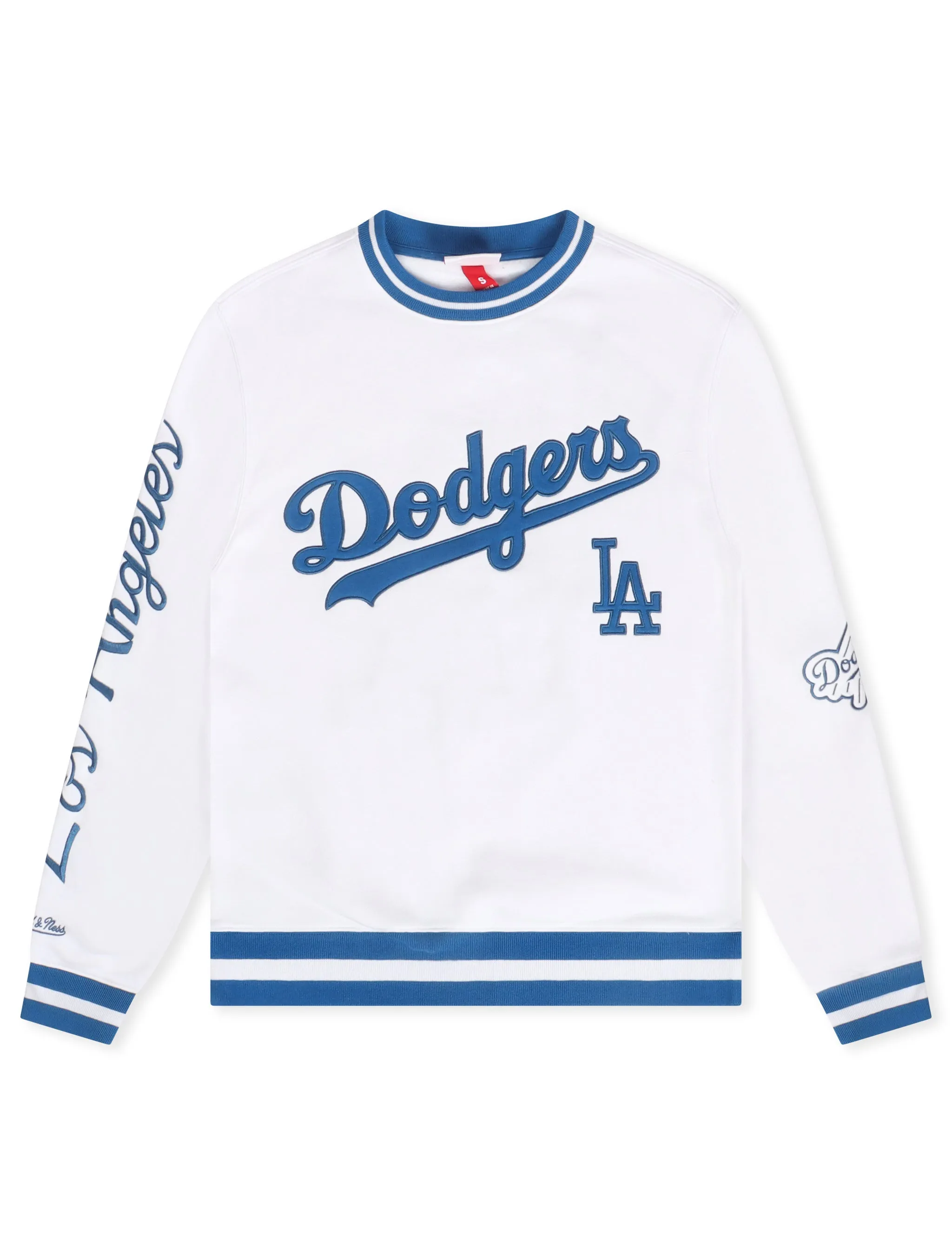 Mitchell & Ness Dodgers Fleece Crewneck - Arctic White sold by Zulily