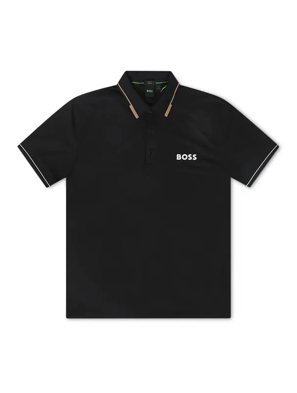 Boss Green Paul Pro Polo - Black made by Hugo Boss