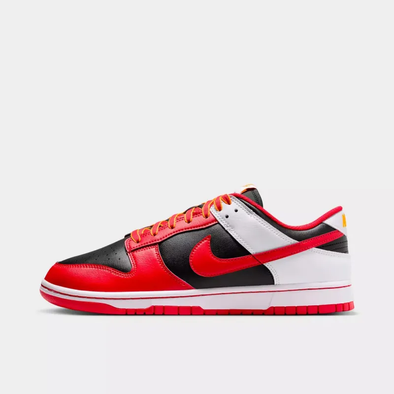 Men's Nike Dunk Low Retro - Black/University Red made by Nike
