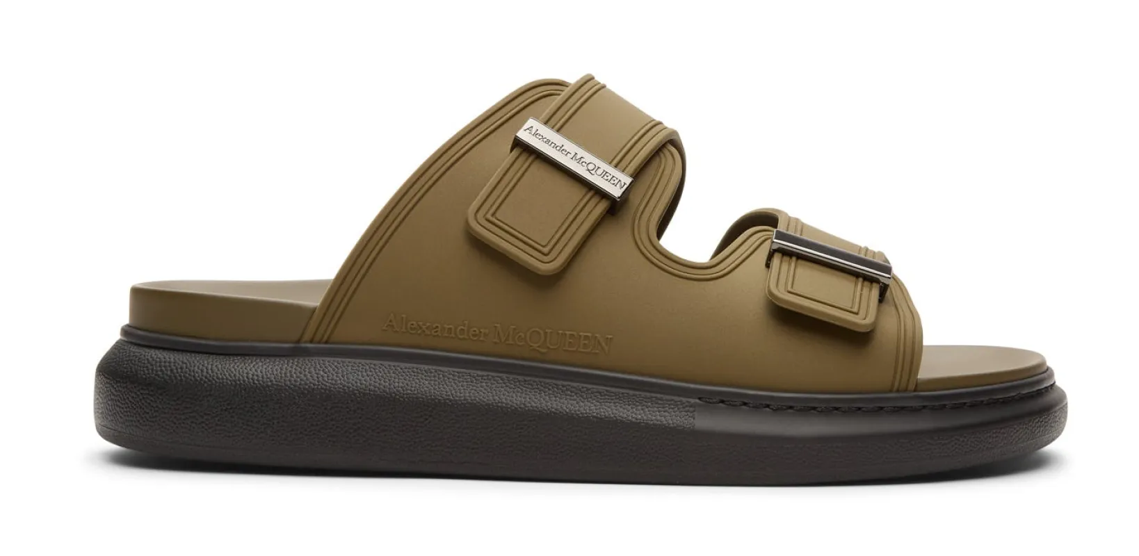 Men's Alexander McQueen Rubber Hybrid Slide Sandal made by Alexander McQueen