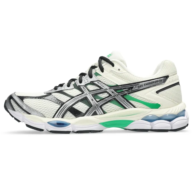 Men's Asics GEL-Cumulus 16 - Ivory/Pure Silver/Green made by Asics