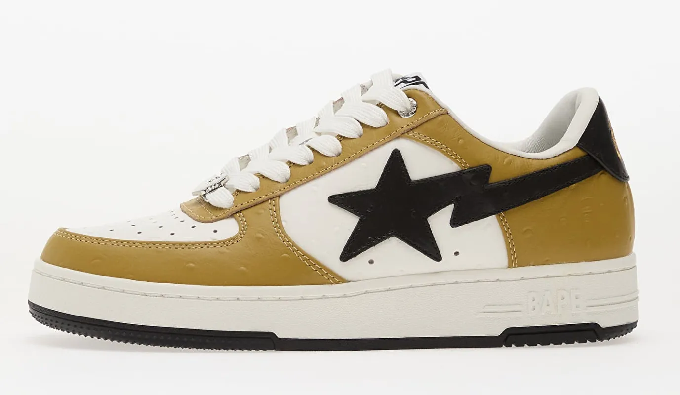 Men's A Bathing Ape BAPE Sta #3 M2 - Brown/Black Ostrich made by Bape
