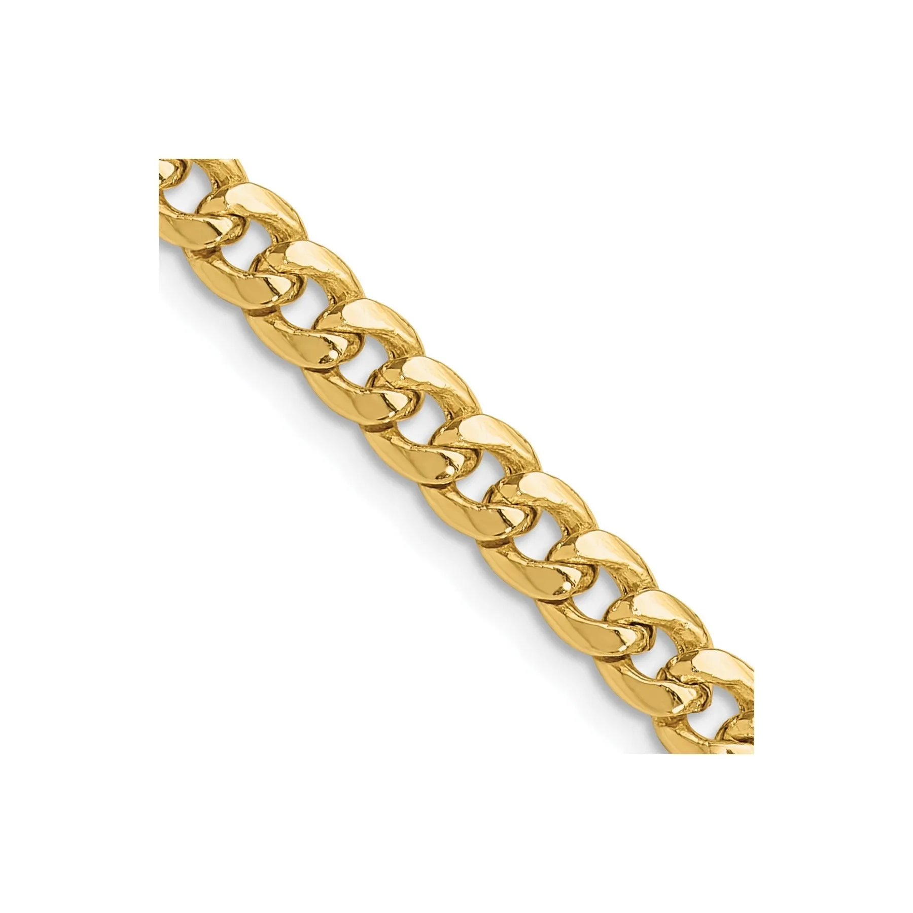 14k Gold Miami Cuban Chain Necklace 22 inch sold by Zulily product image thumbnail 2