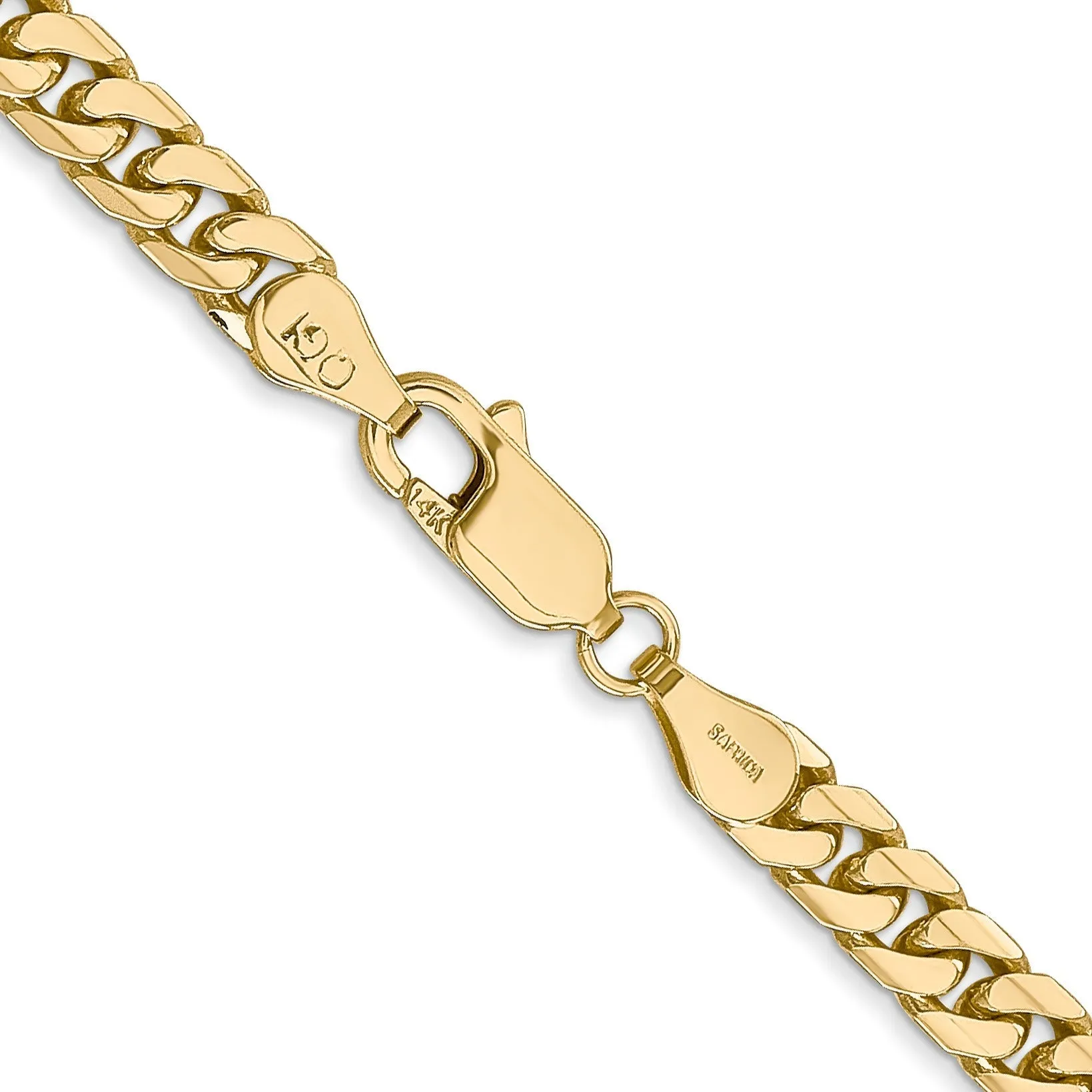 14k Gold Miami Cuban Chain Necklace 22 inch sold by Zulily product image thumbnail 3