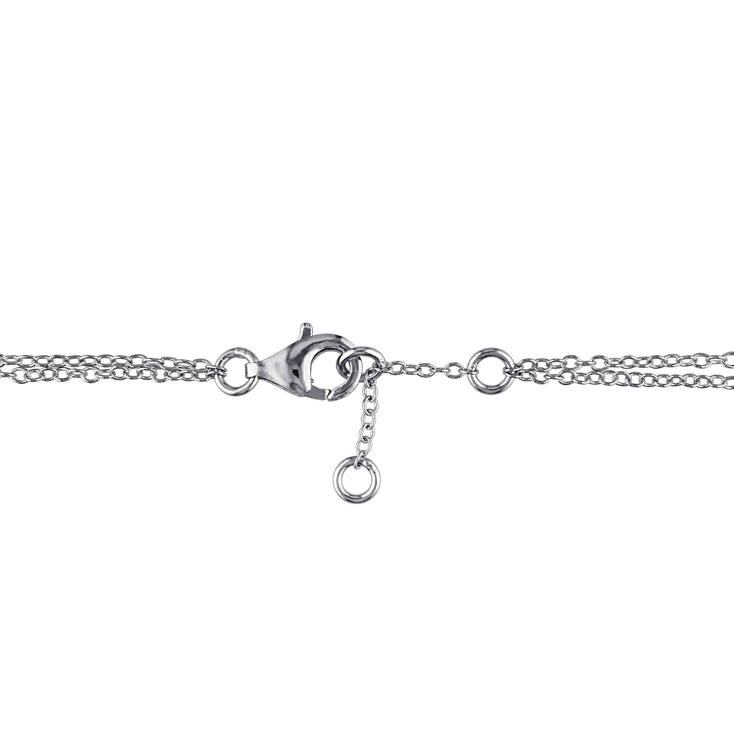 Sofia B. Diamond Accent Heartbeat Bracelet Sterling Silver sold by Zulily product image thumbnail 3
