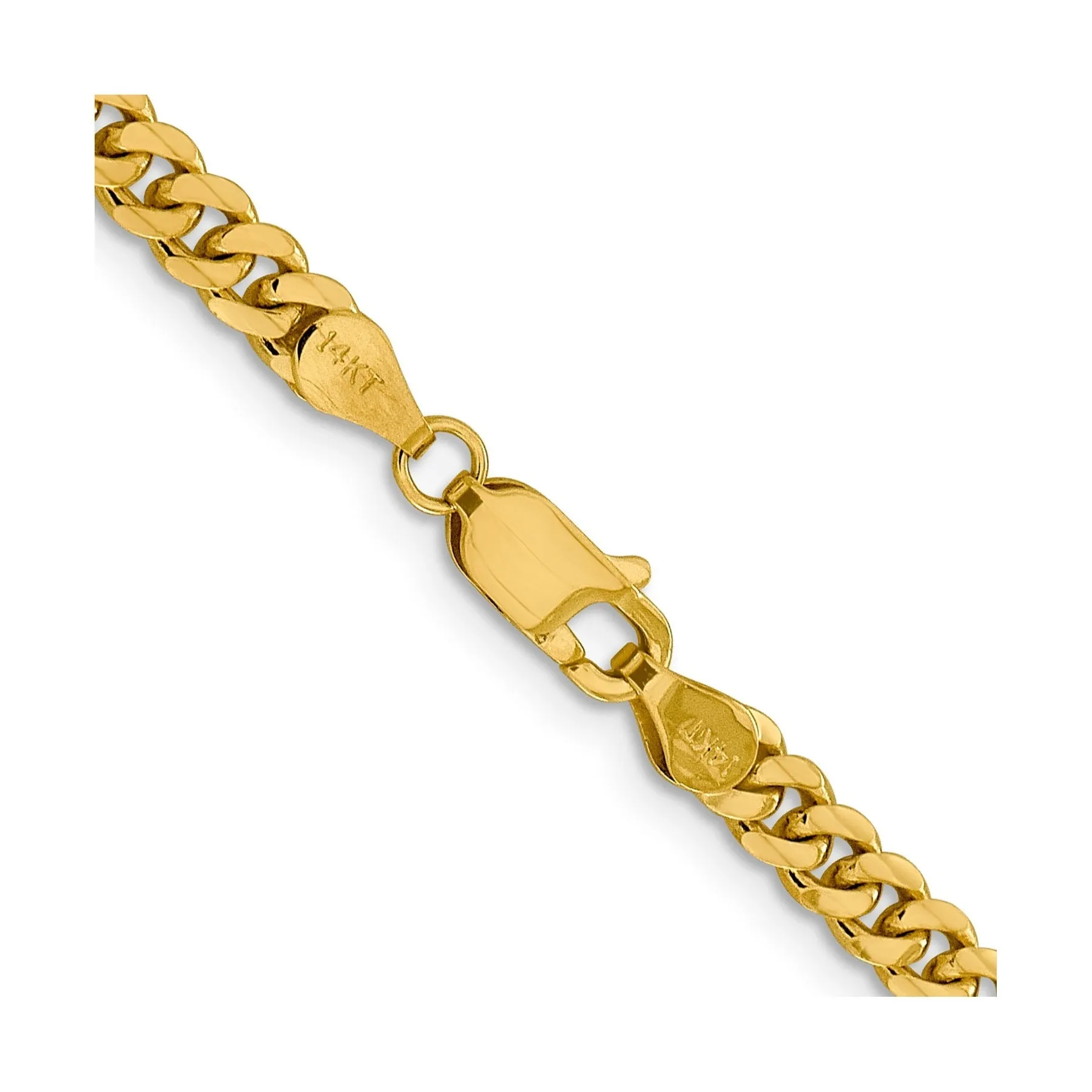 20 inch Miami Cuban Unisex Chain Necklace 14k Gold sold by Zulily product image thumbnail 2