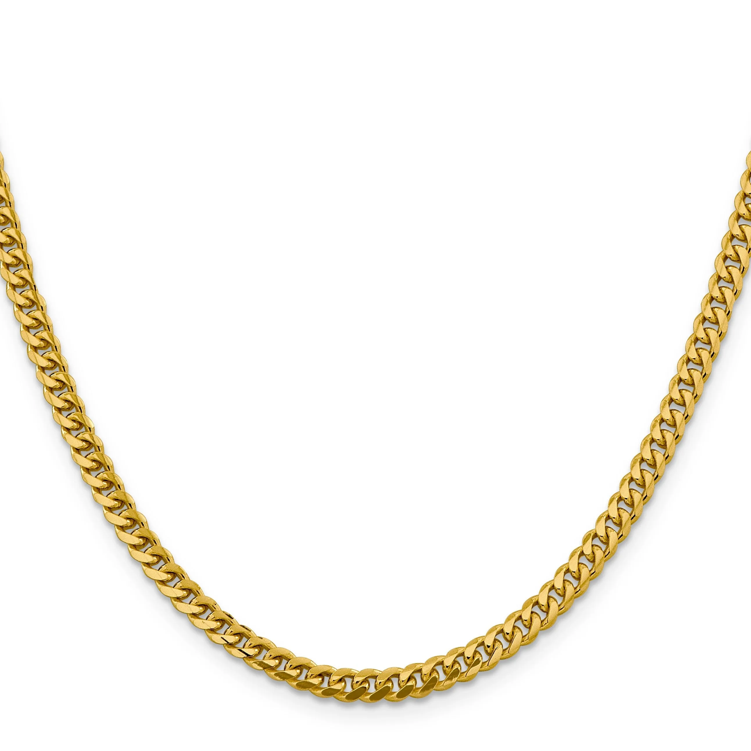 20 inch Miami Cuban Unisex Chain Necklace 14k Gold sold by Zulily