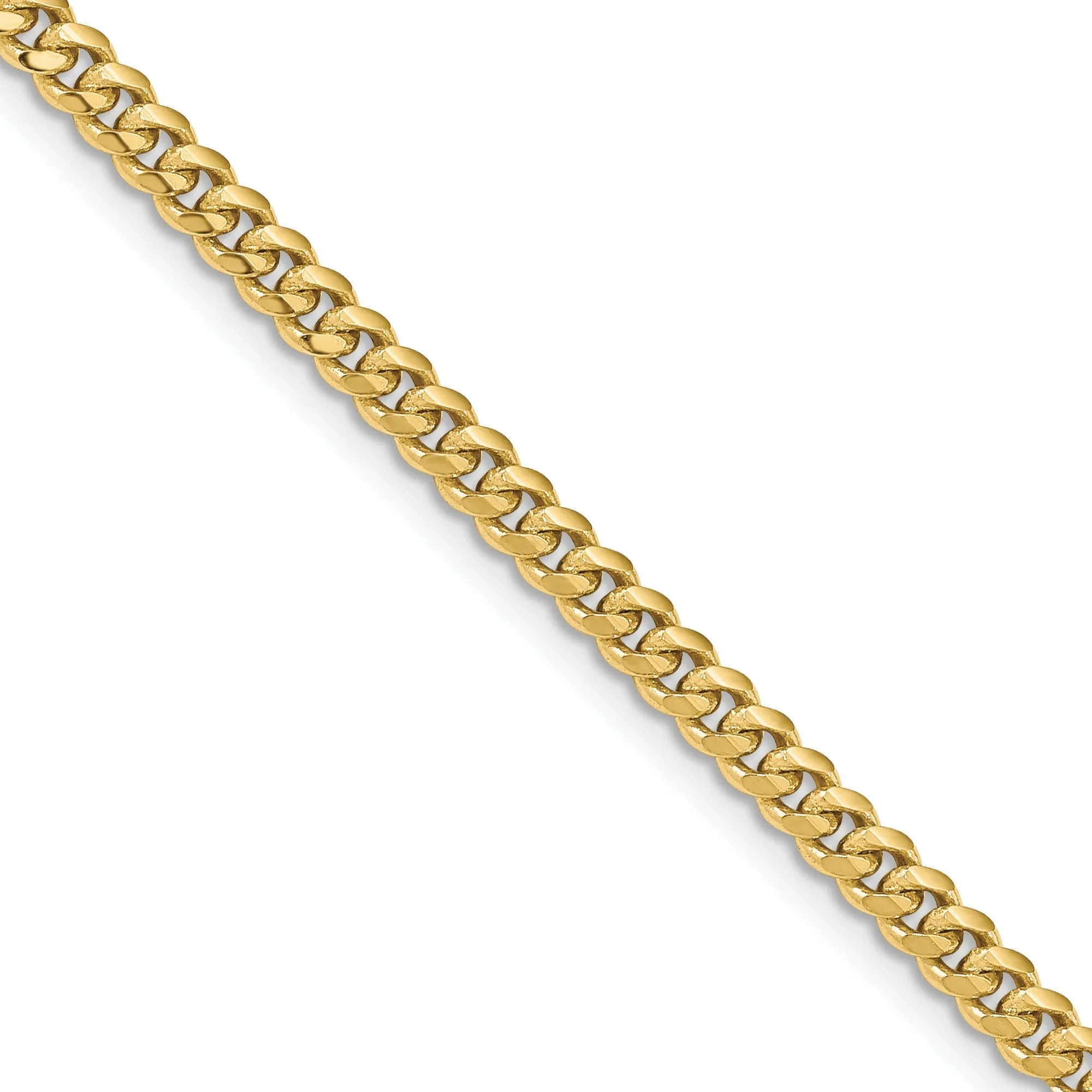 10k Gold Cuban Chain Necklace 18 inch sold by Zulily product image thumbnail 2