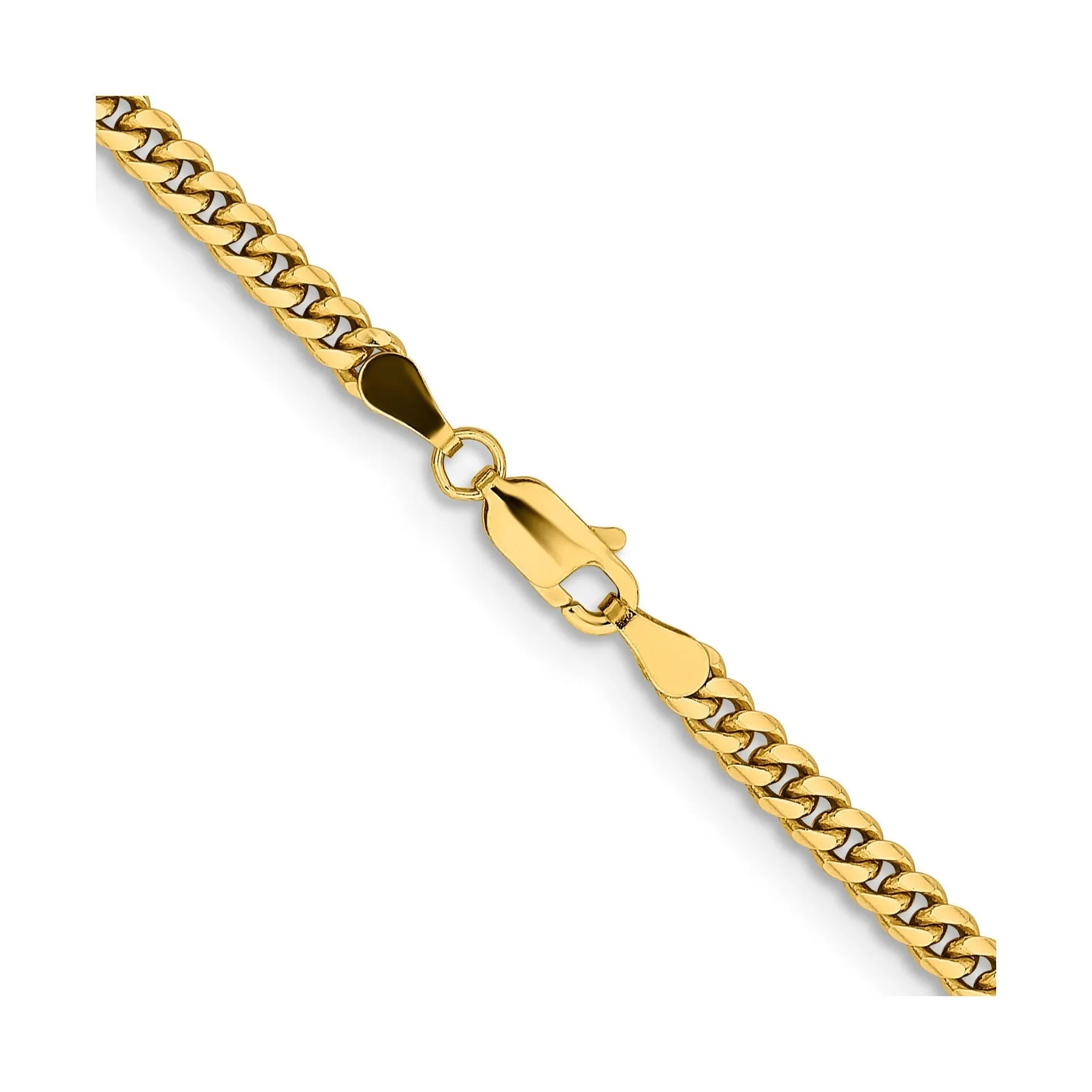 10k Gold Cuban Chain Necklace 18 inch sold by Zulily product image thumbnail 3