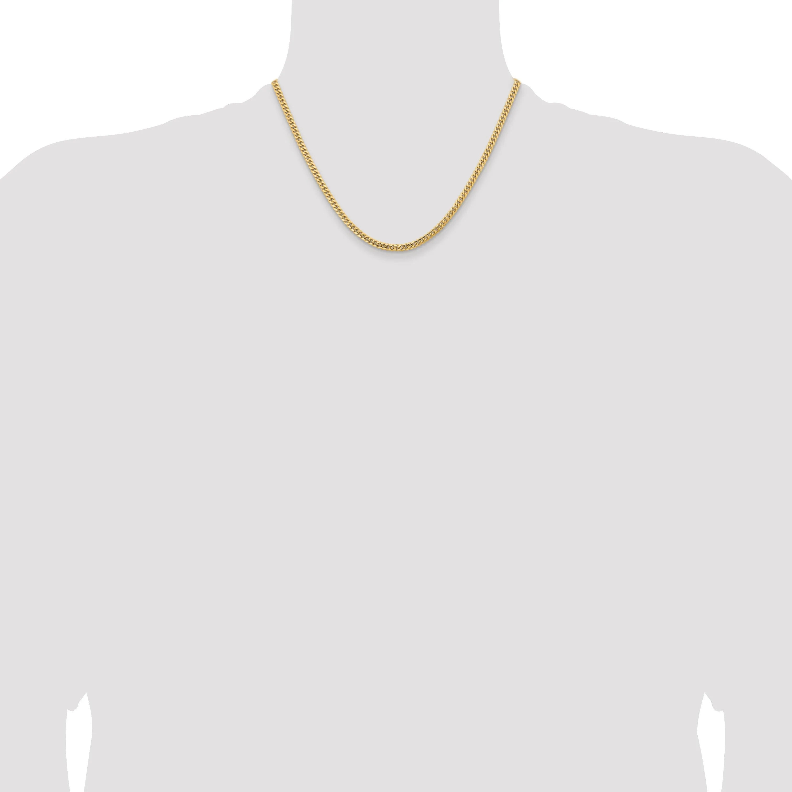 10k Gold Cuban Chain Necklace 18 inch sold by Zulily product image thumbnail 4