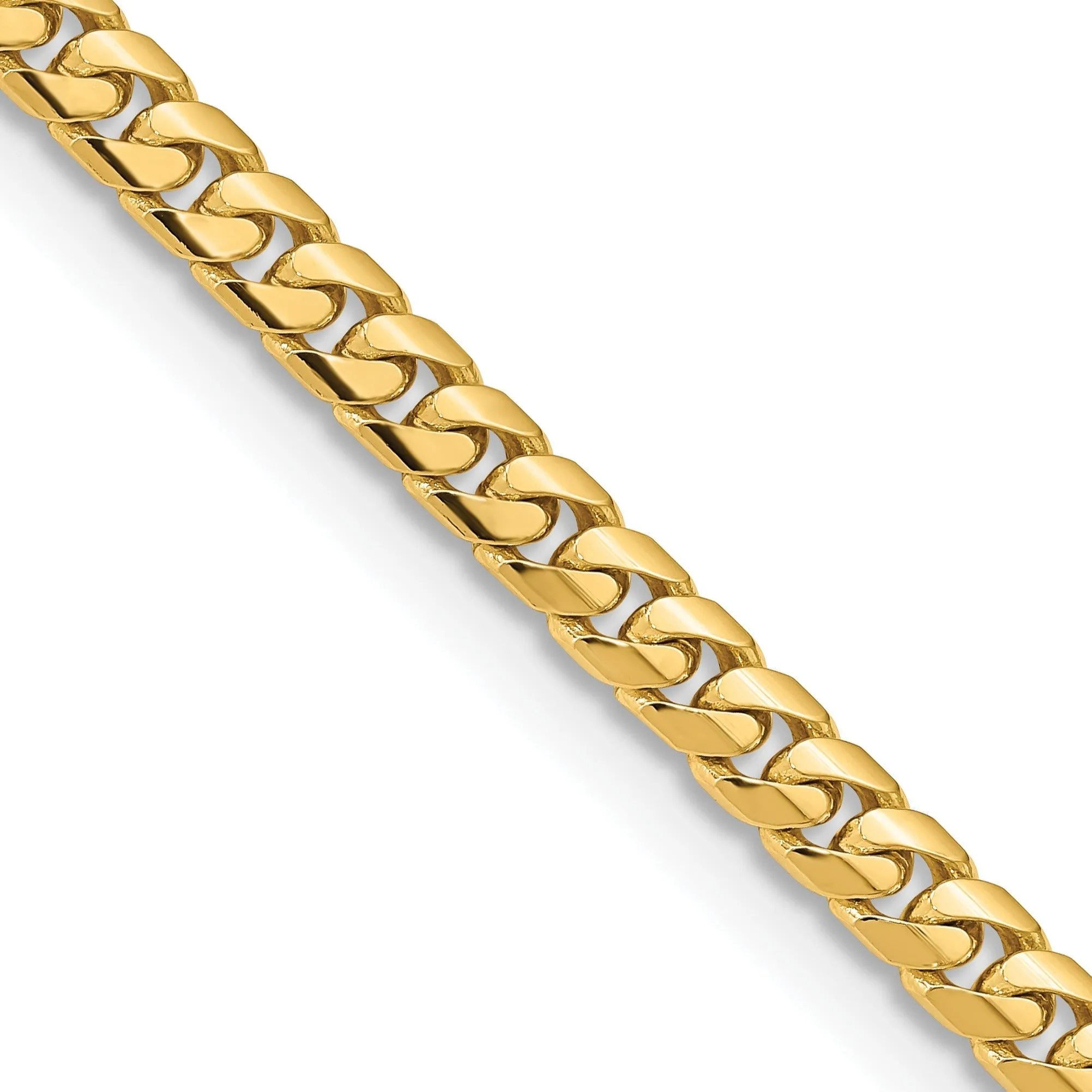 14k Gold Miami Cuban 24 inch Chain Necklace sold by Zulily product image thumbnail 3