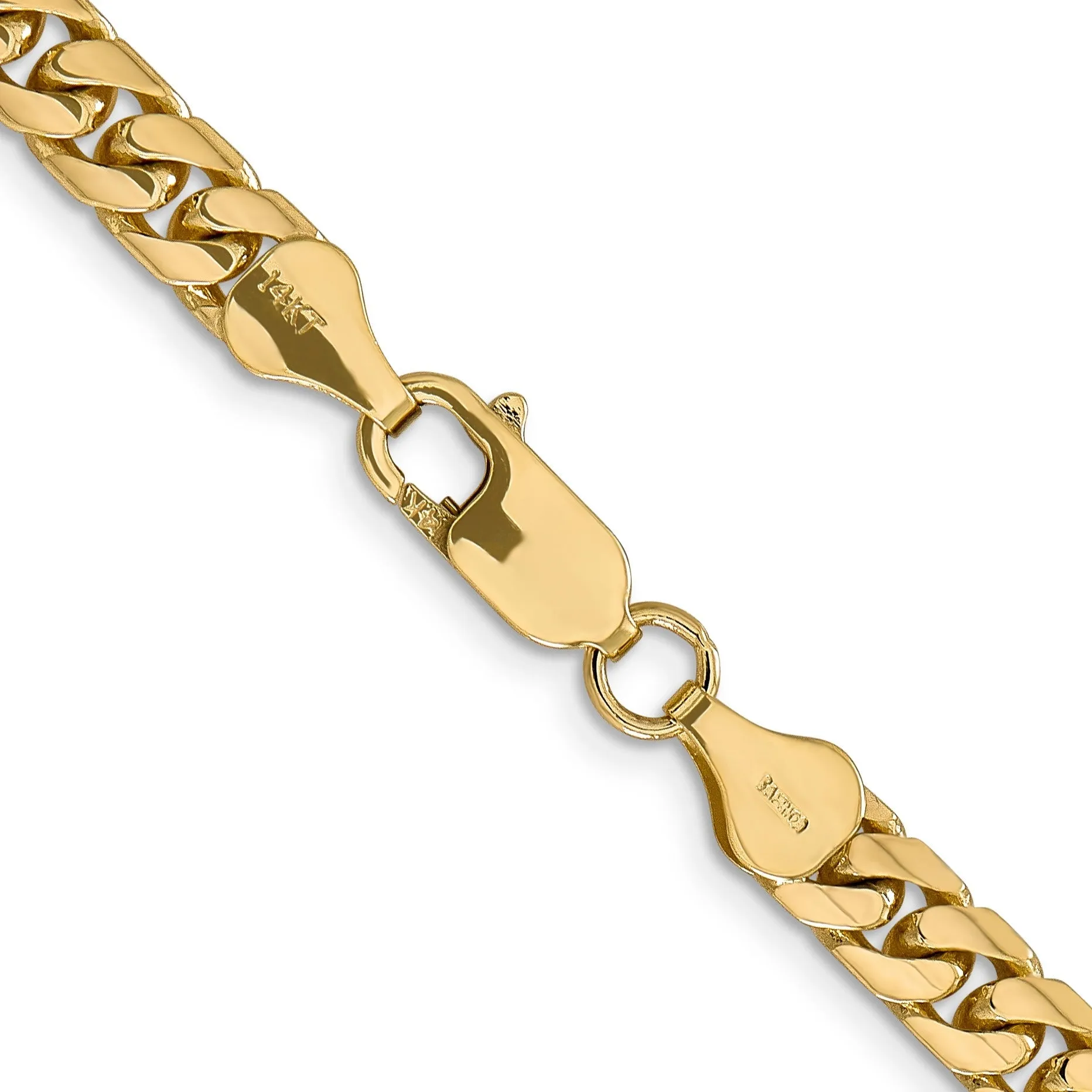 14k Gold Miami Cuban 24 inch Chain Necklace sold by Zulily product image thumbnail 2