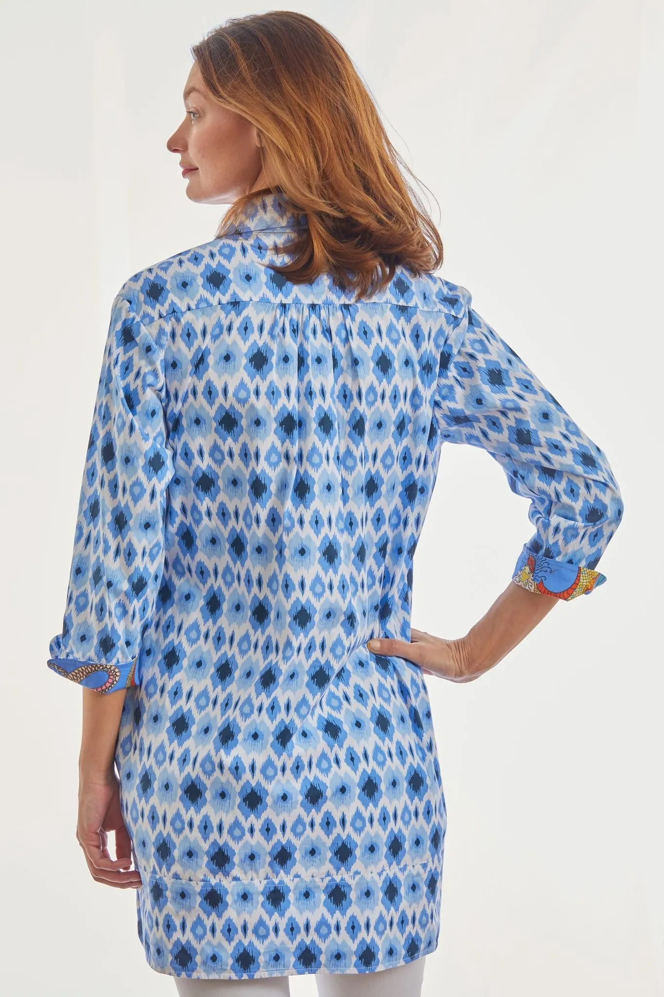 Vail Tunic Blue Ikat Print sold by Zulily product image thumbnail 5