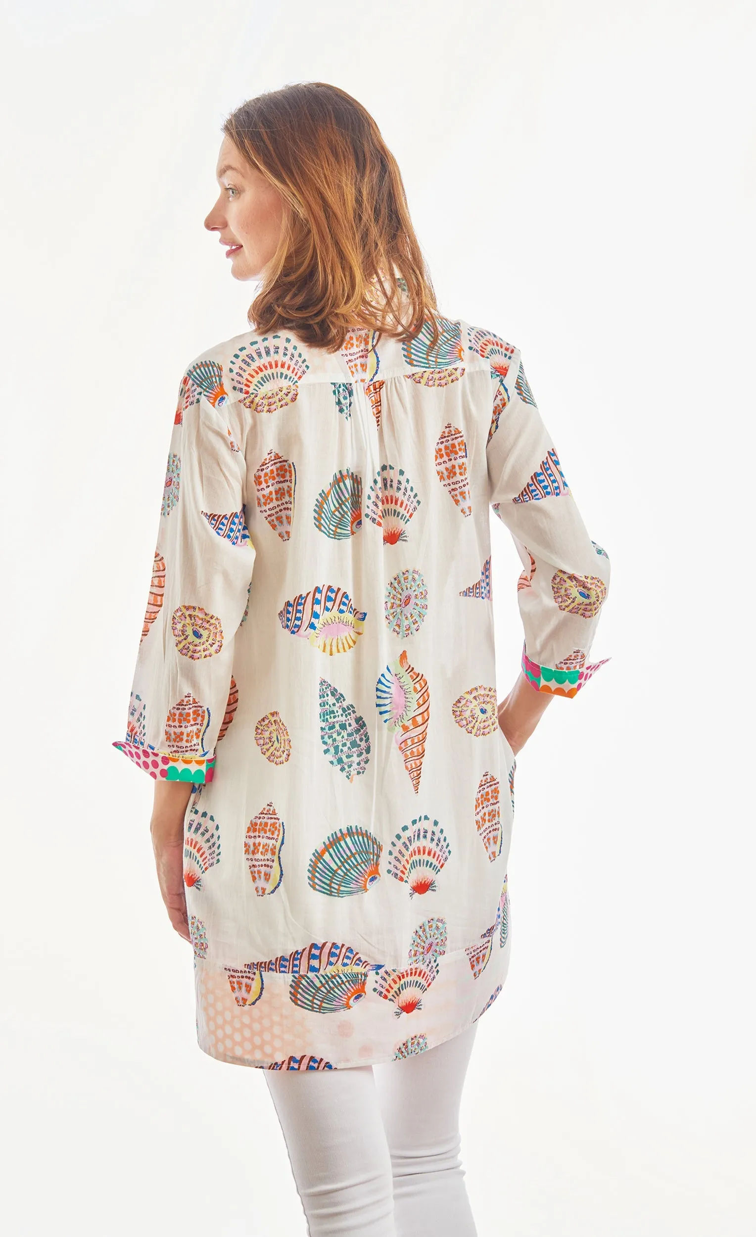Vail Tunic Seashells Multi Colored In Voile sold by Zulily product image thumbnail 3