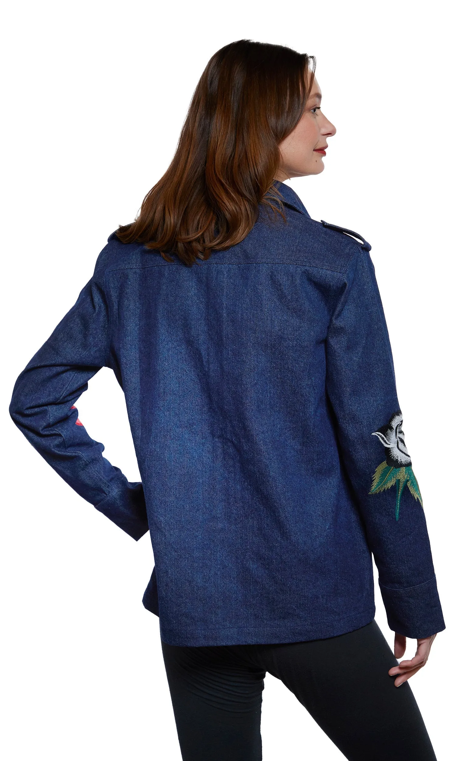 Embroidered Denim Jacket sold by Zulily product image thumbnail 4