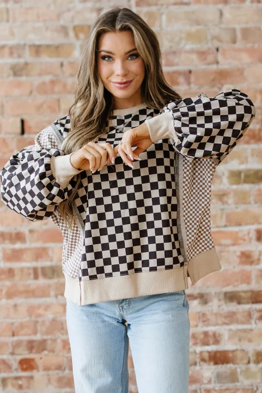 Threaded Pear Angelina High Low Casual Top made by Threaded Pear