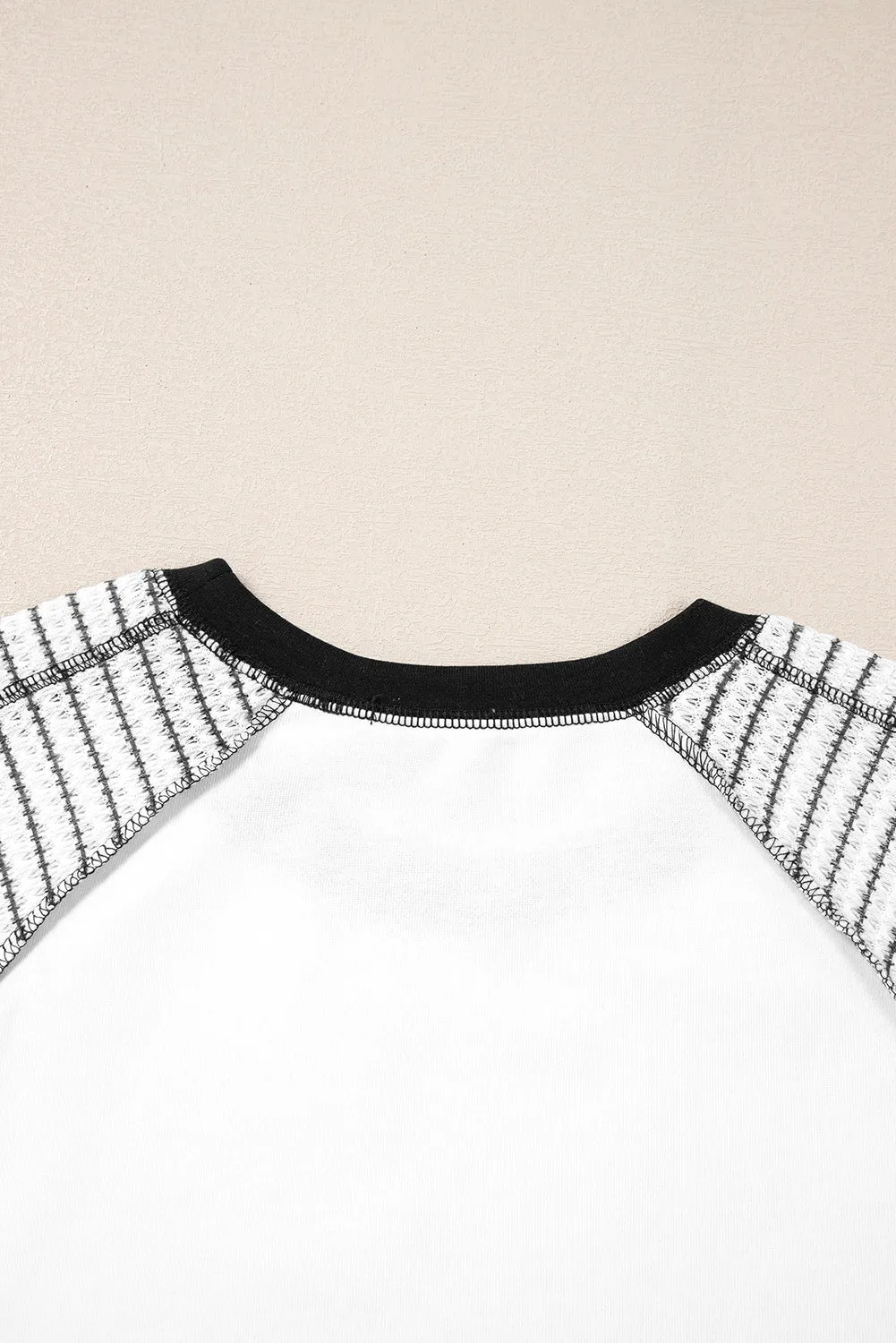 Threaded Pear Alaia Sleeve Raglan Patchwork Top sold by Zulily
