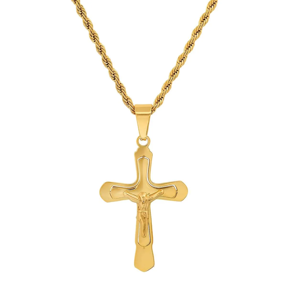 Detailed Crucifix Pendant sold by Zulily