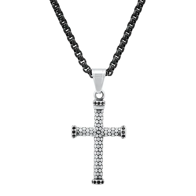 Textured Cross Pendant Necklace made by Zulily
