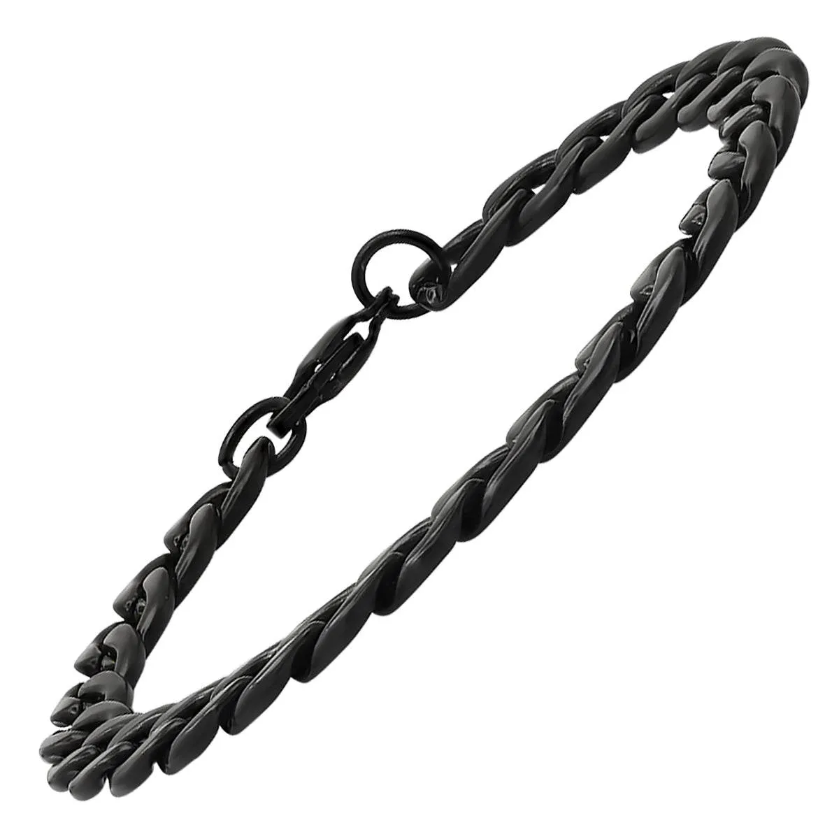 Black Ion Plated Cuban Link Bracelet sold by Zulily product image thumbnail 2