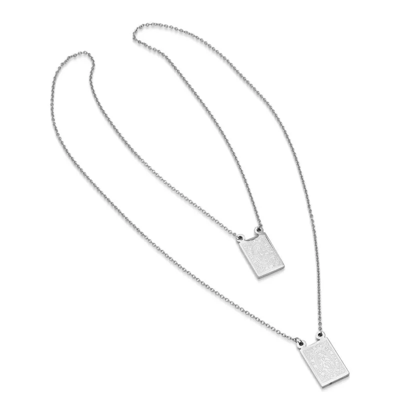 Our Lady Mount Carmel Rectangle Scapular Necklace made by Zulily