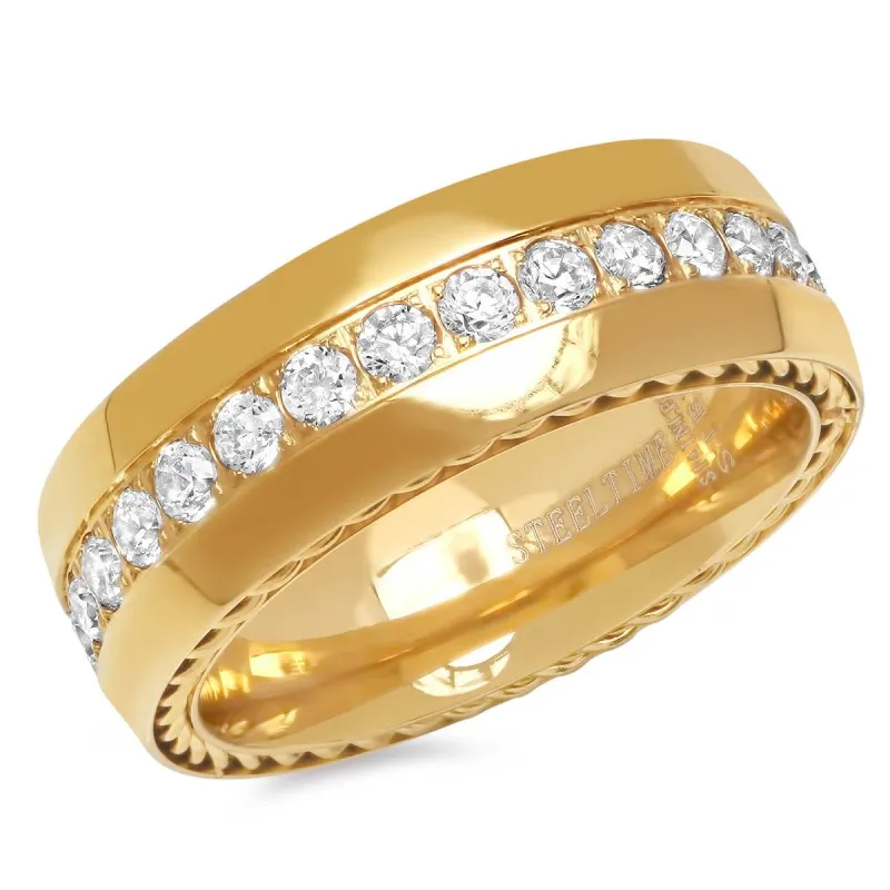 CZ Rope Accent Ring made by Zulily