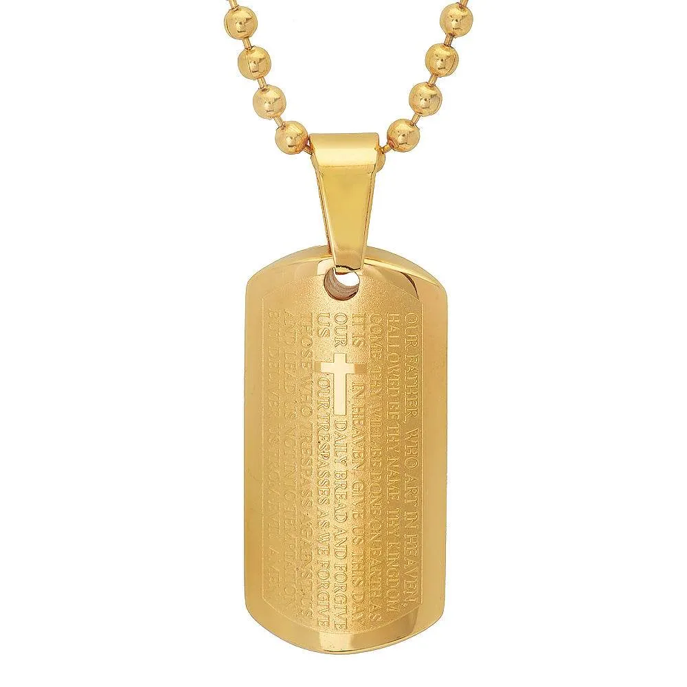 Lords Prayer Beveled Dog Tag sold by Zulily product image thumbnail 2