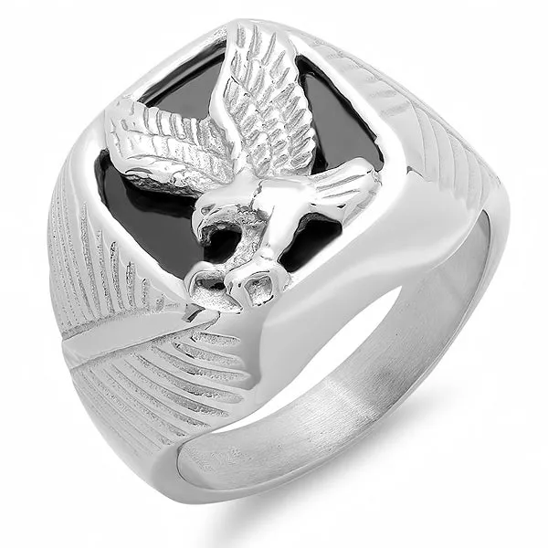 Black Onyx Eagle Statement Ring sold by Zulily product image thumbnail 5
