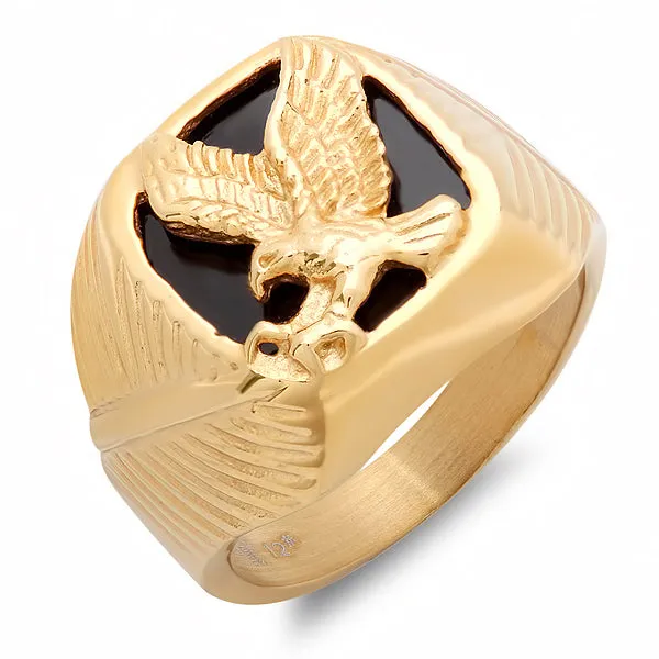 Black Onyx Eagle Statement Ring sold by Zulily product image thumbnail 4