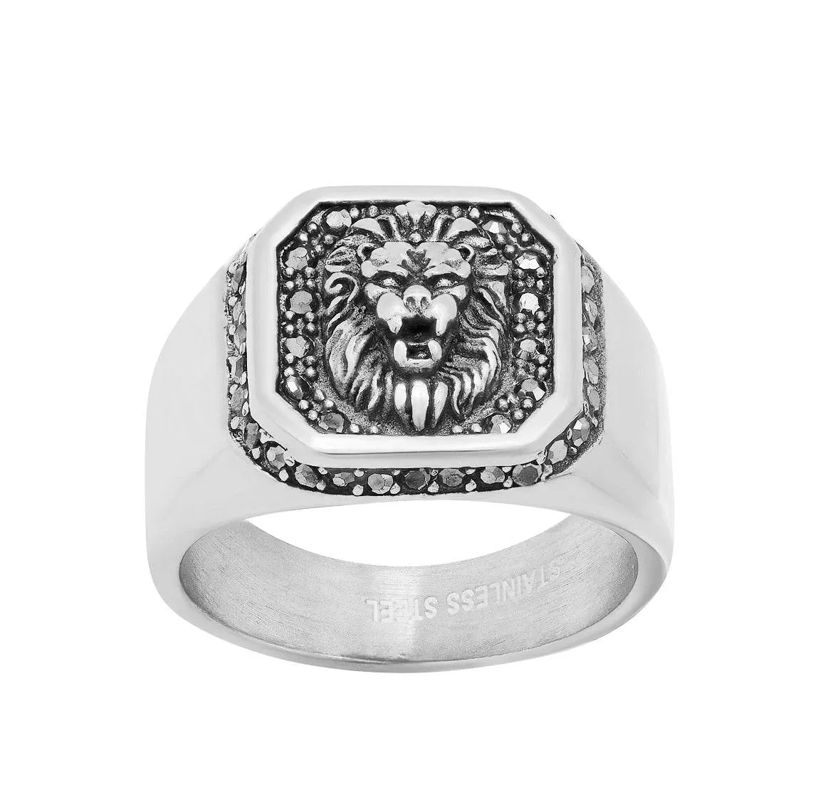 Lion's Head Stone Accented Statement Ring sold by Zulily product image thumbnail 2
