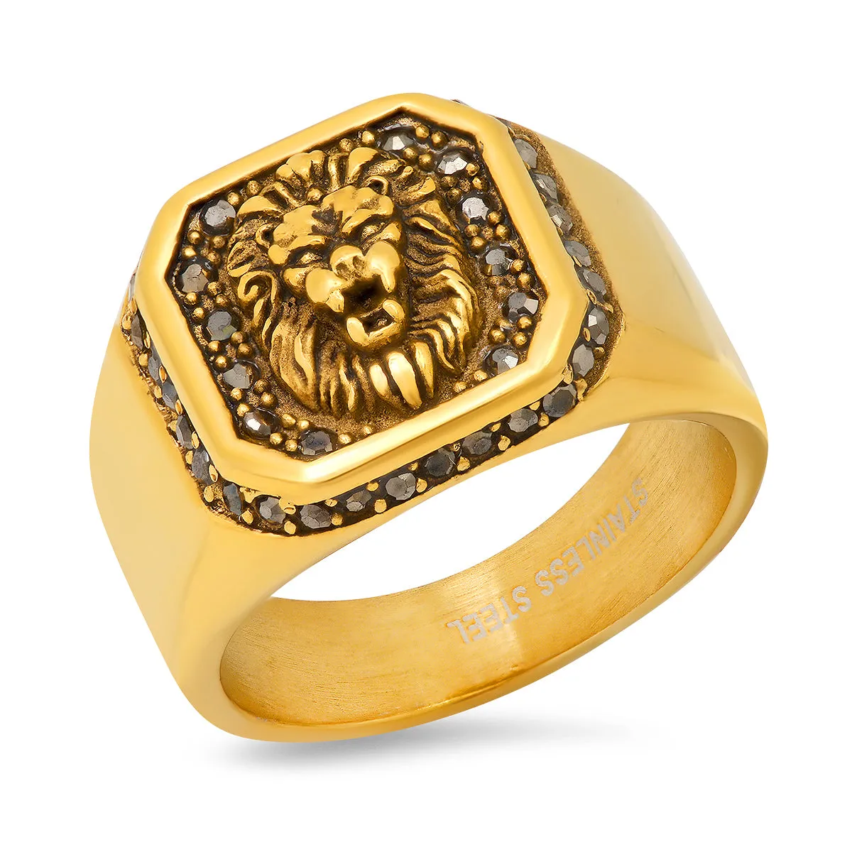 Lion's Head Stone Accented Statement Ring sold by Zulily product image thumbnail 4