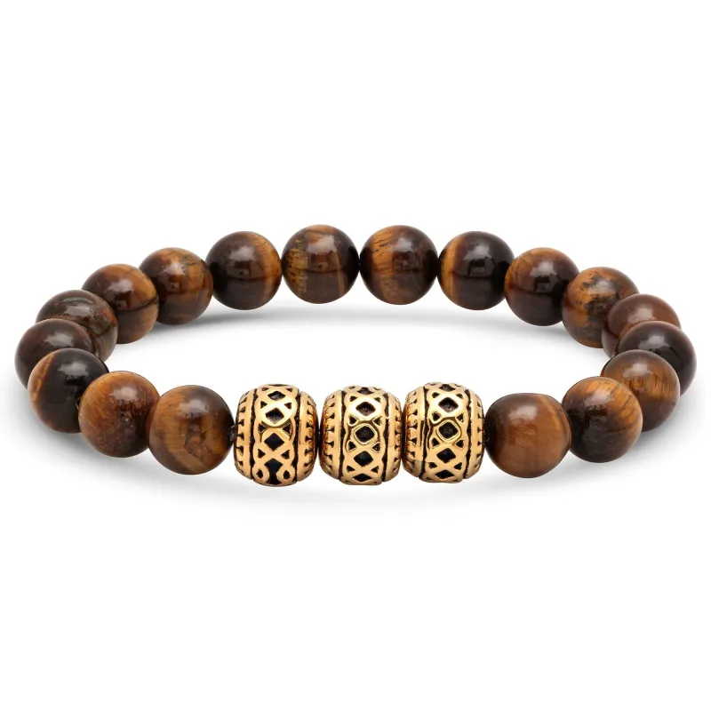 Moroccan Style Tiger Eye Beaded Bracelet made by Zulily