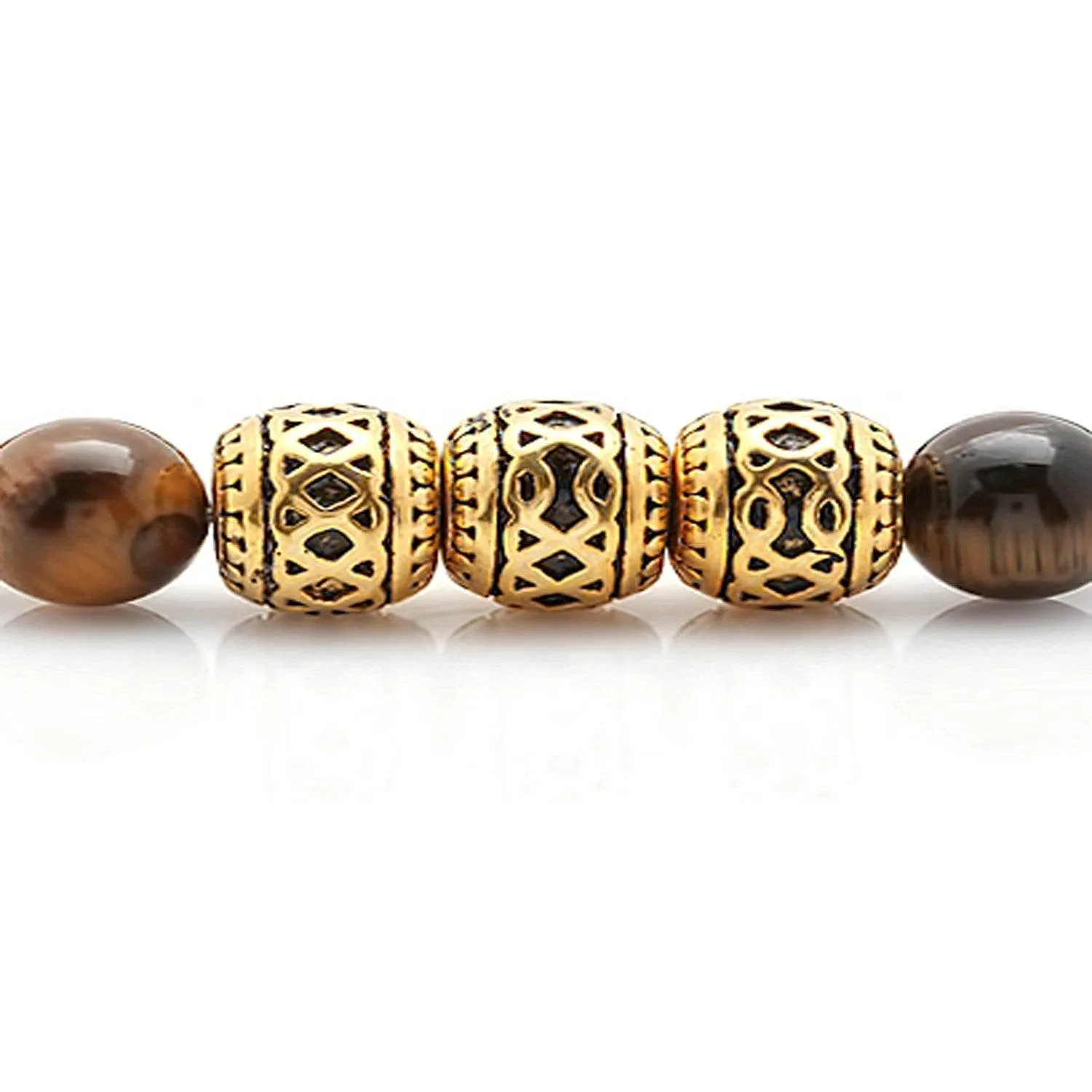 Moroccan Style Tiger Eye Beaded Bracelet sold by Zulily product image thumbnail 2