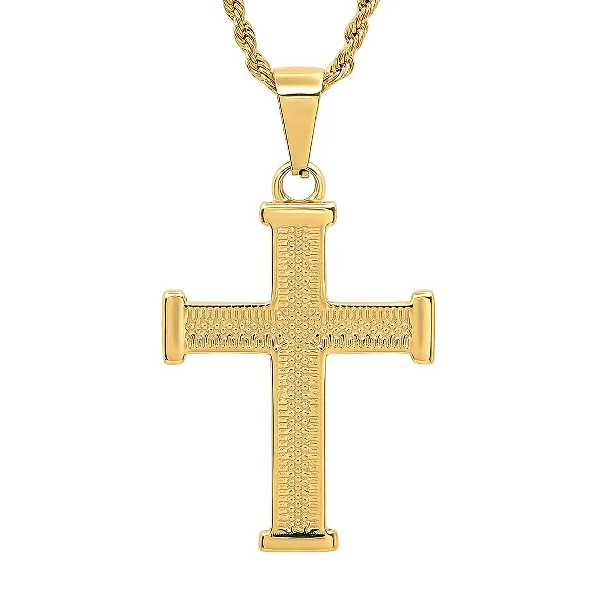 18K Gold Plated Cross Pendant Necklace sold by Zulily product image thumbnail 2