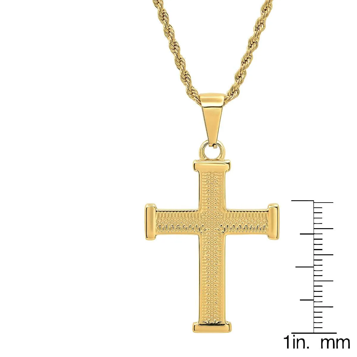 18K Gold Plated Cross Pendant Necklace sold by Zulily product image thumbnail 3