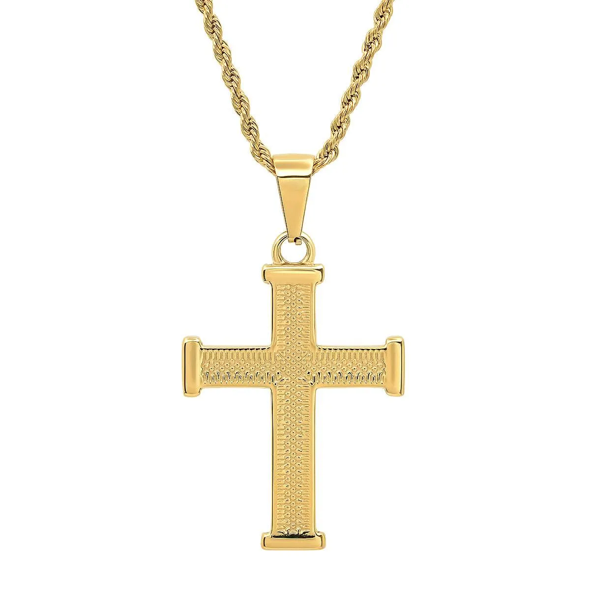18K Gold Plated Cross Pendant Necklace sold by Zulily
