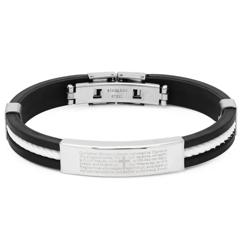 Lord's Prayer Lasso ID Bracelet made by Zulily