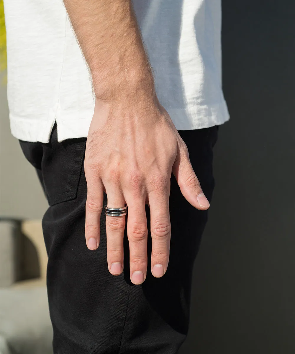 Double Stripe Band Ring sold by Zulily product image thumbnail 2