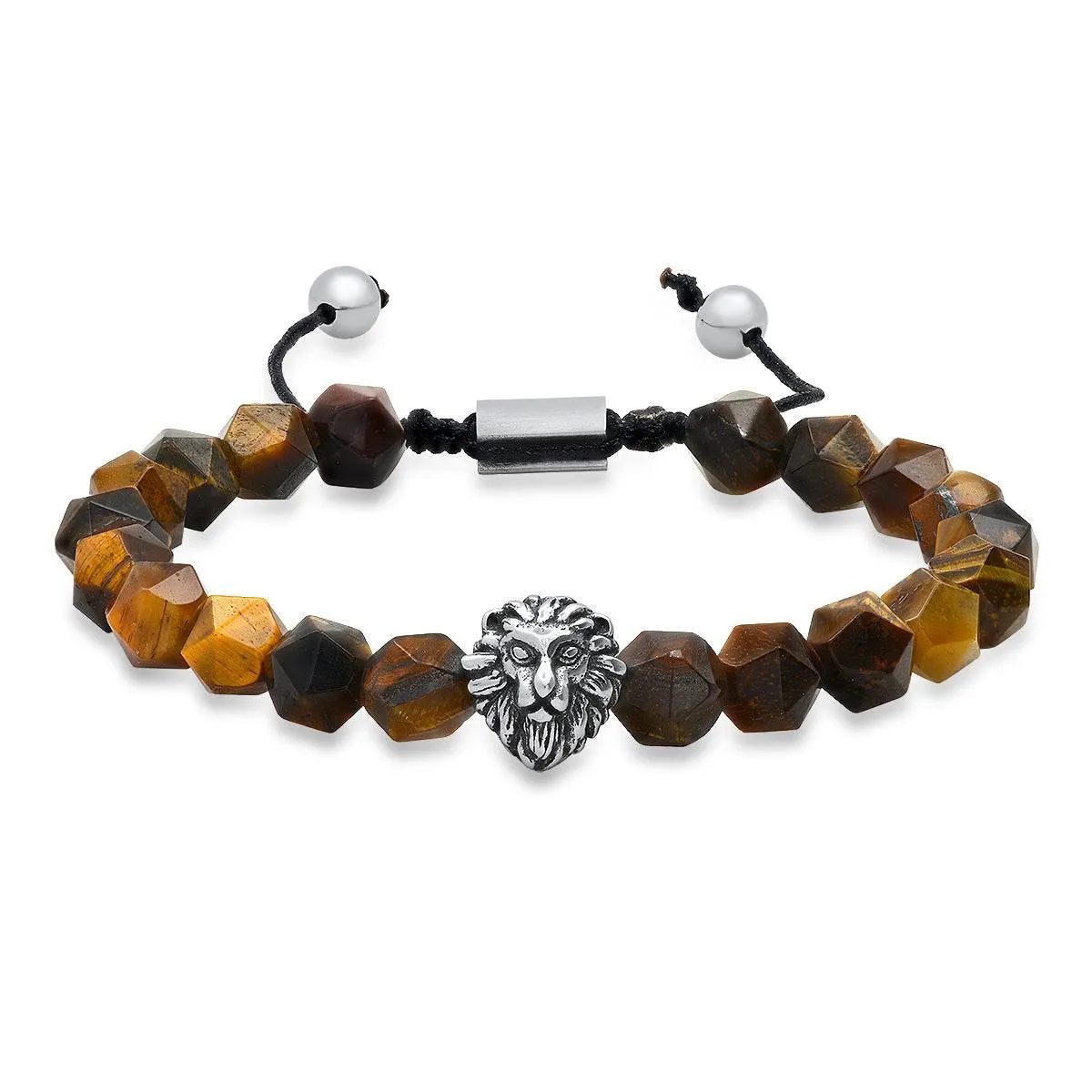 Lion's Head Tiger Eye Hex Bracelet sold by Zulily