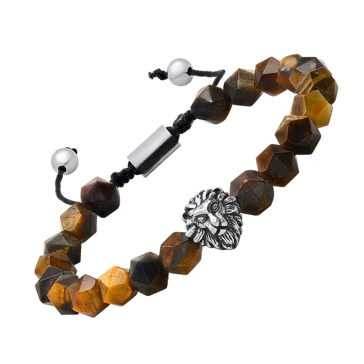 Lion's Head Tiger Eye Hex Bracelet sold by Zulily product image thumbnail 2
