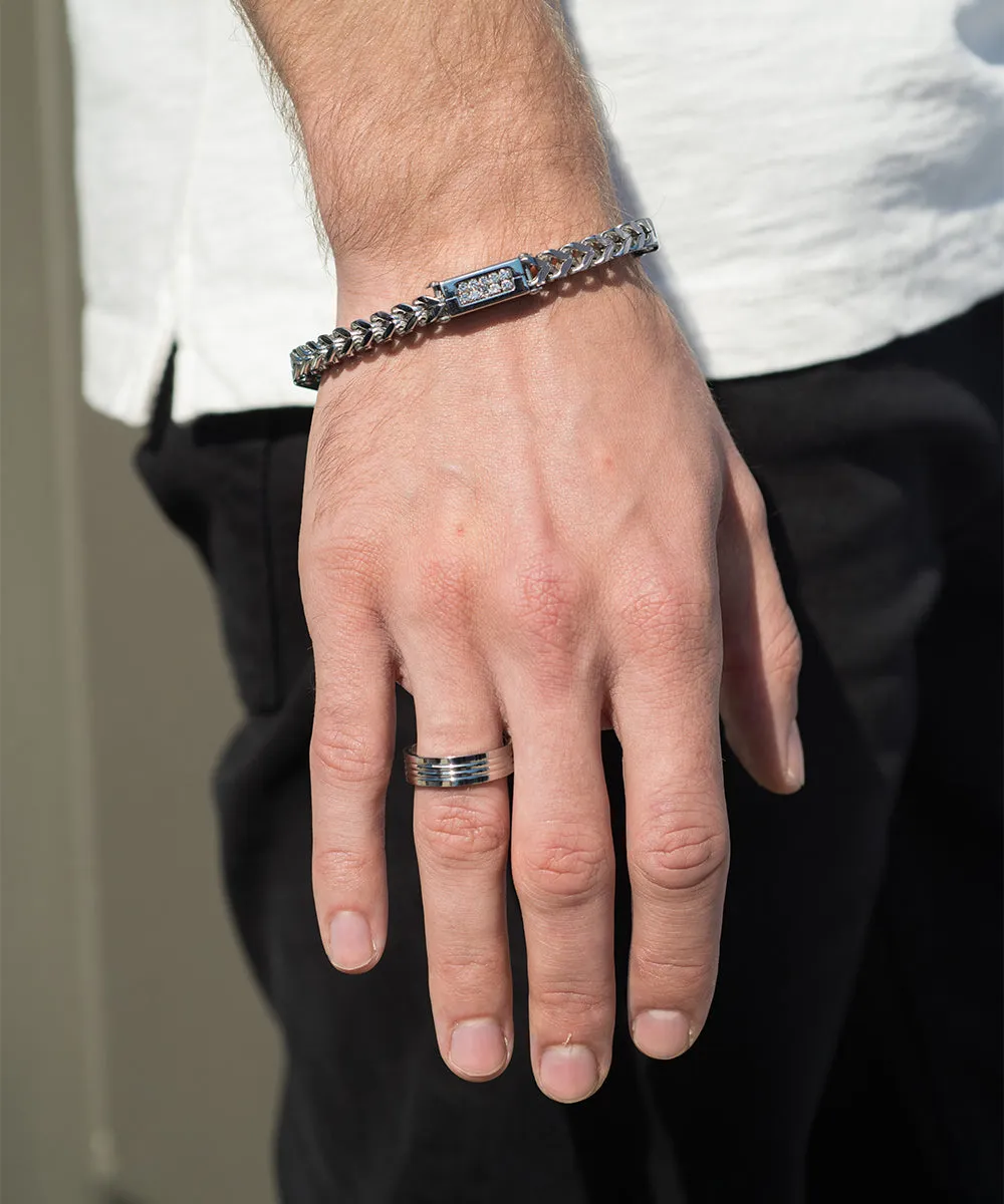 Striped Greek Key Ring Band sold by Zulily product image thumbnail 2