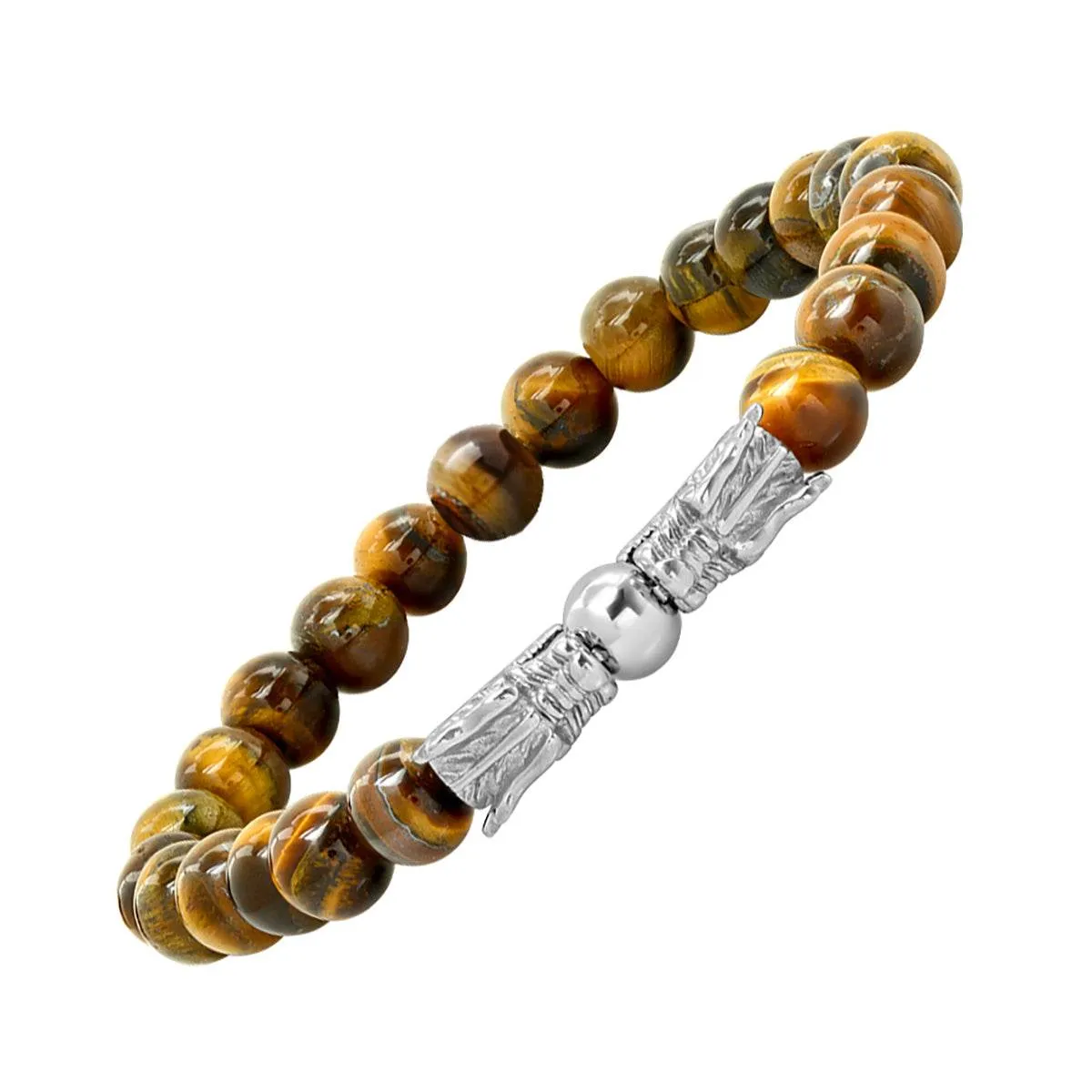 Dragon's Head Tiger Eye Stretch Bracelet sold by Zulily product image thumbnail 2